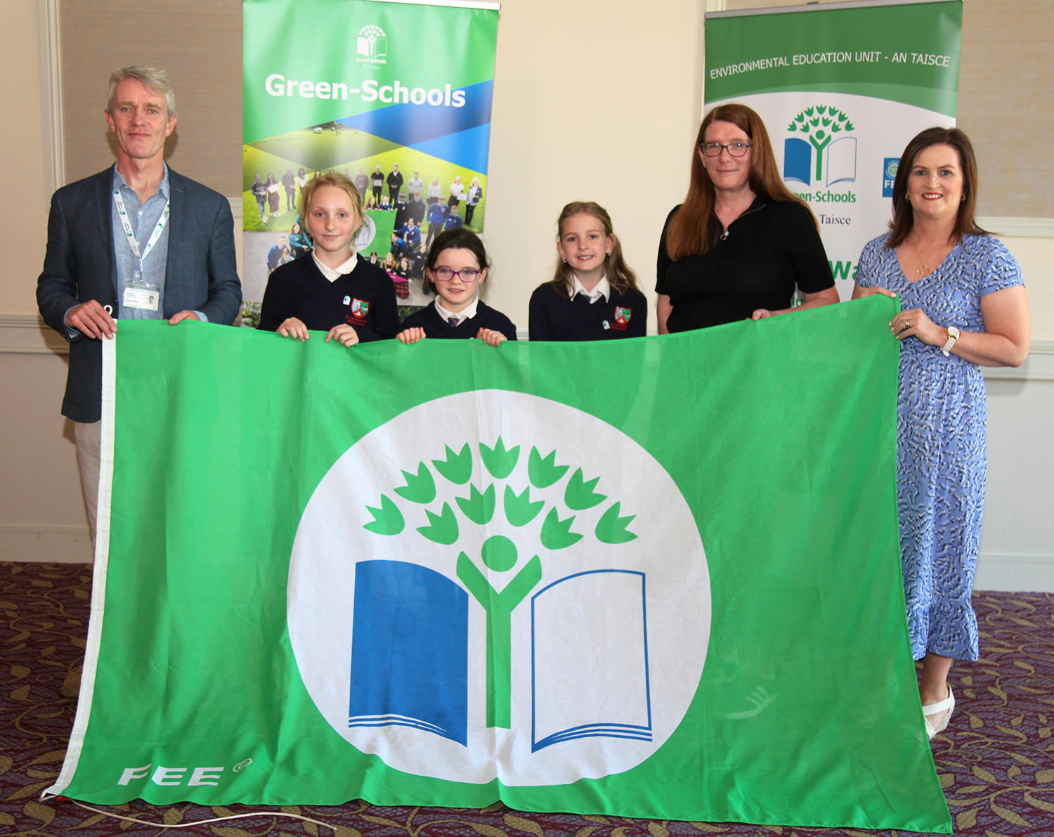  Green flag - St Lassaras NS Balllinacarrow, Sligo 